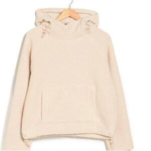 Vince Cozy Faux Shearling Pullover Hoodie